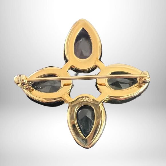 Vintage Pastel Hues Earrings and Accent Brooch Avon Exclusive - Signed - NIB - Picture 3 of 7